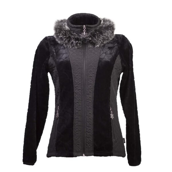 veste femme polaire capuche noir Vienne