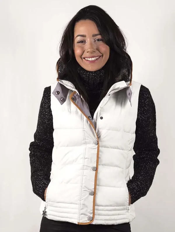 Doudoune gilet Mary blanc