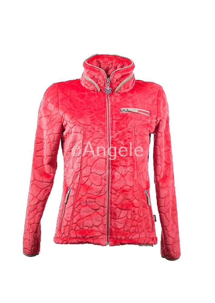 Veste polaire femme rouge Innsbruck 3 Veste polaire femme rouge Innsbruck – Image 3