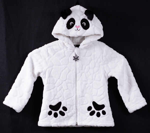 angele sportswear polaire enfant reglisse blanc