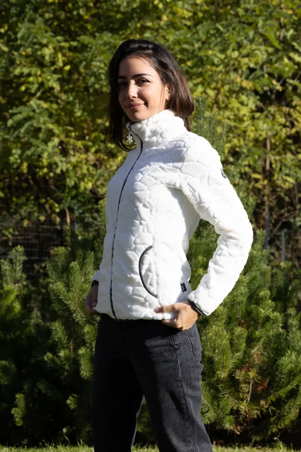 Veste femme polaire lauziere Blanc