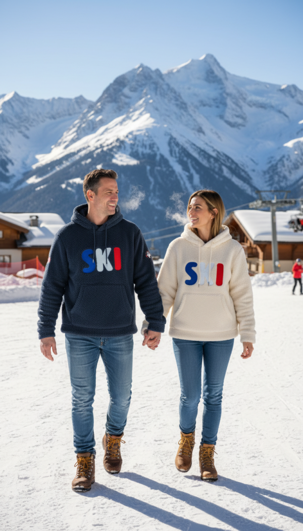 veste polaire sweat marine beige Caro