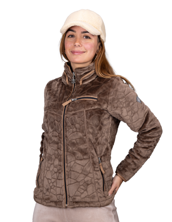 veste polaire femme innsbruck taupe angele sportswear