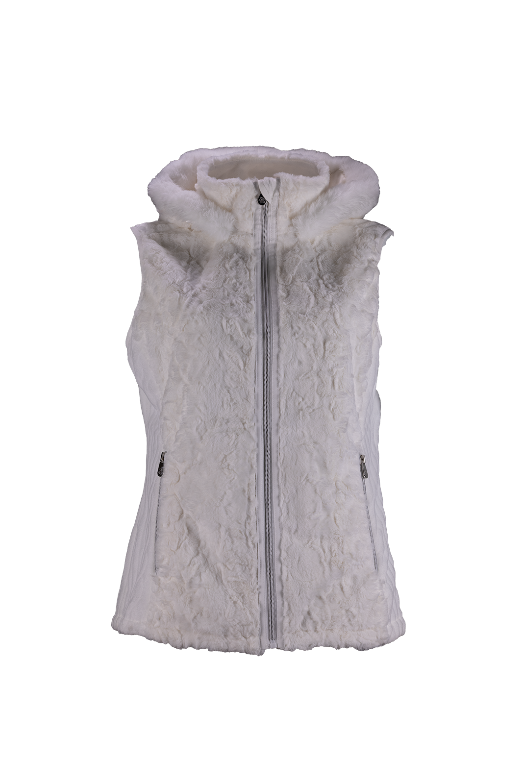 gilet capuche fourrure Romy 4 gilet polaire femme angele sportswear