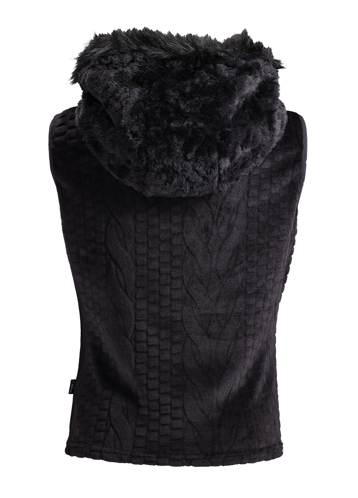 gilet capuche fourrure Romy 3 gilet polaire femme angele sportswear