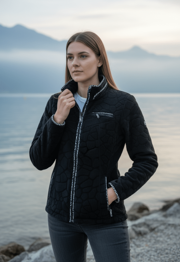 veste polaire femme noir Mireille angele sportswear 1