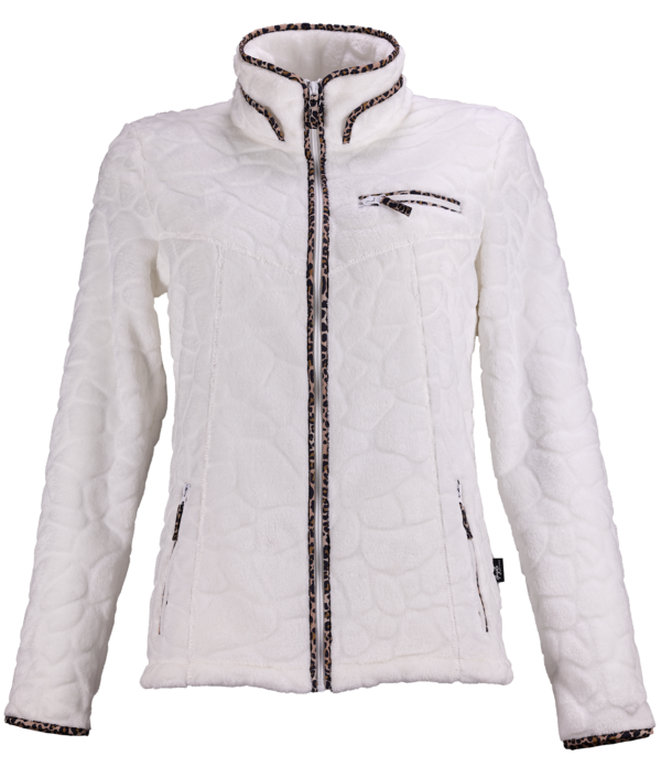 veste polaire femme blanc Mireille face