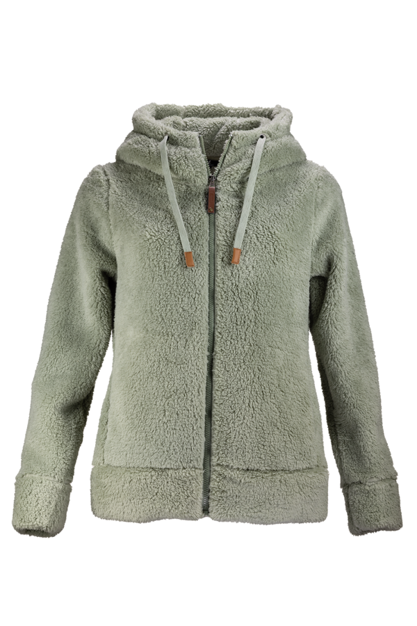 veste polaire capuche vert clair Angela